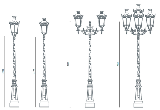 Columnas para luminarias SALVI