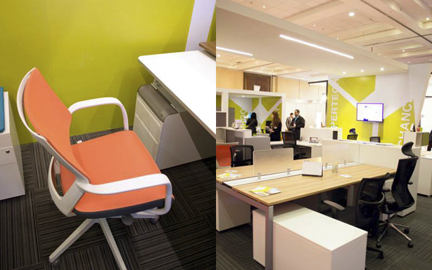 En 100 Showrooms 2015 Diseño y color para oficinas