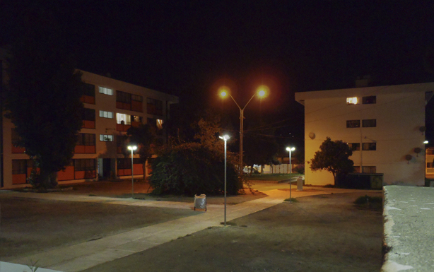 Luminarias Dec-Parque en proyectos de Condominios sociales en Illapel y Salamanca