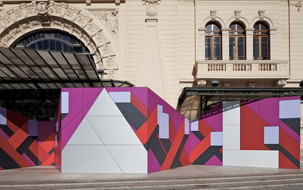 Placas Trespa Meteon en instalación de Acceso de la XVIII Bienal de Arquitectura