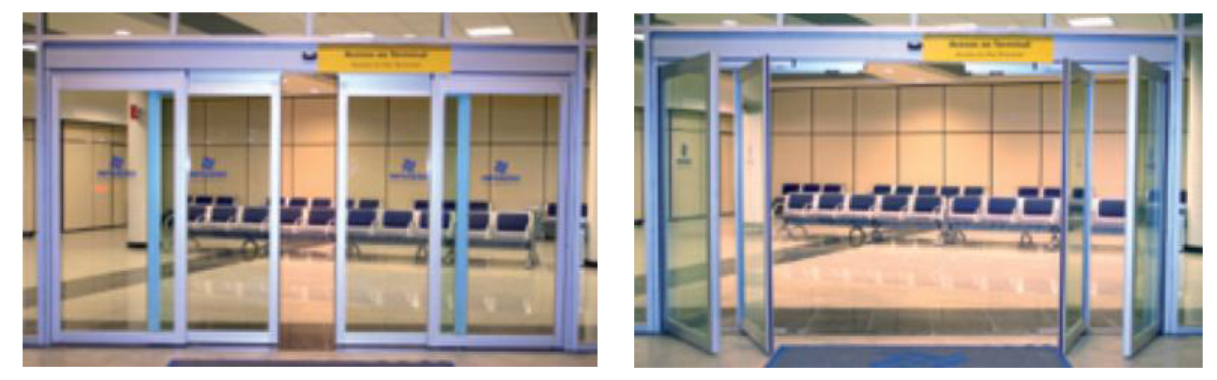 Puertas deslizantes automáticas para vías de escape o evacuación  G-U