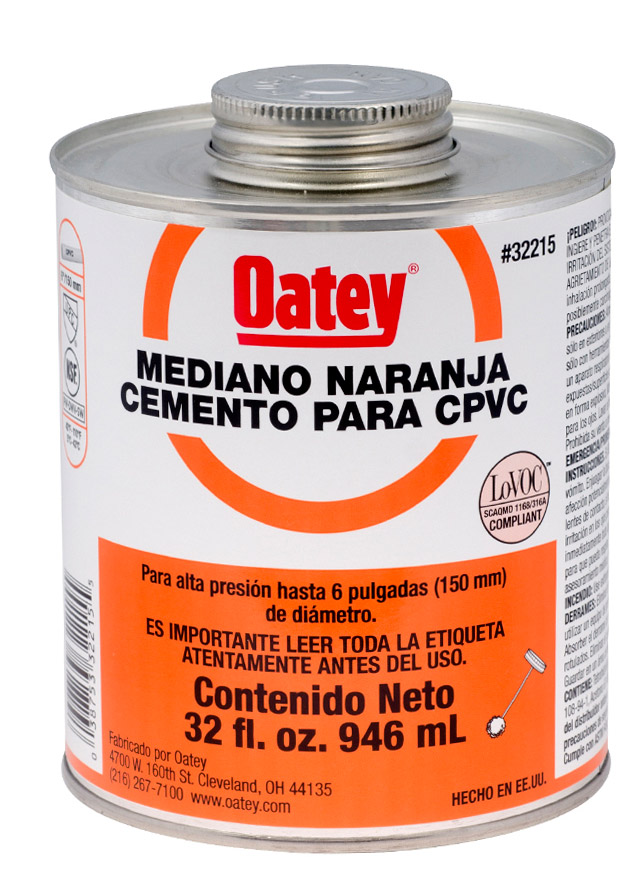 Adhesivo oatey medeiano naranja