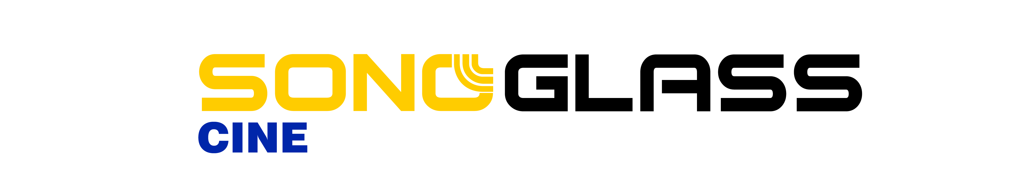 logotipo placa acustica sonoglass cine