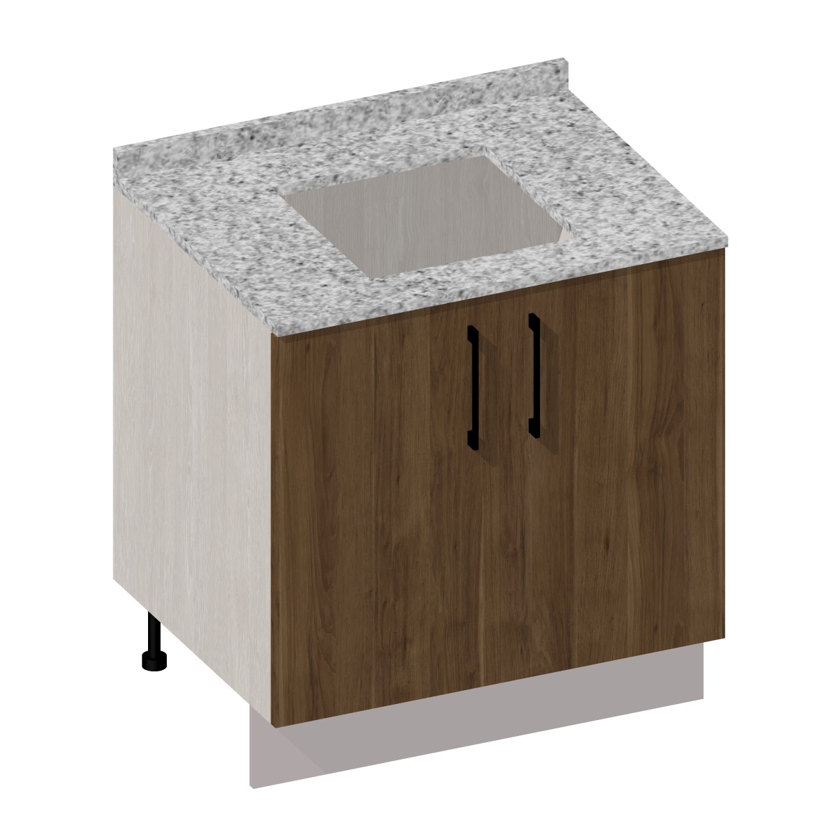 Mueble Base Lavaplatos 80 Tirador en BIM