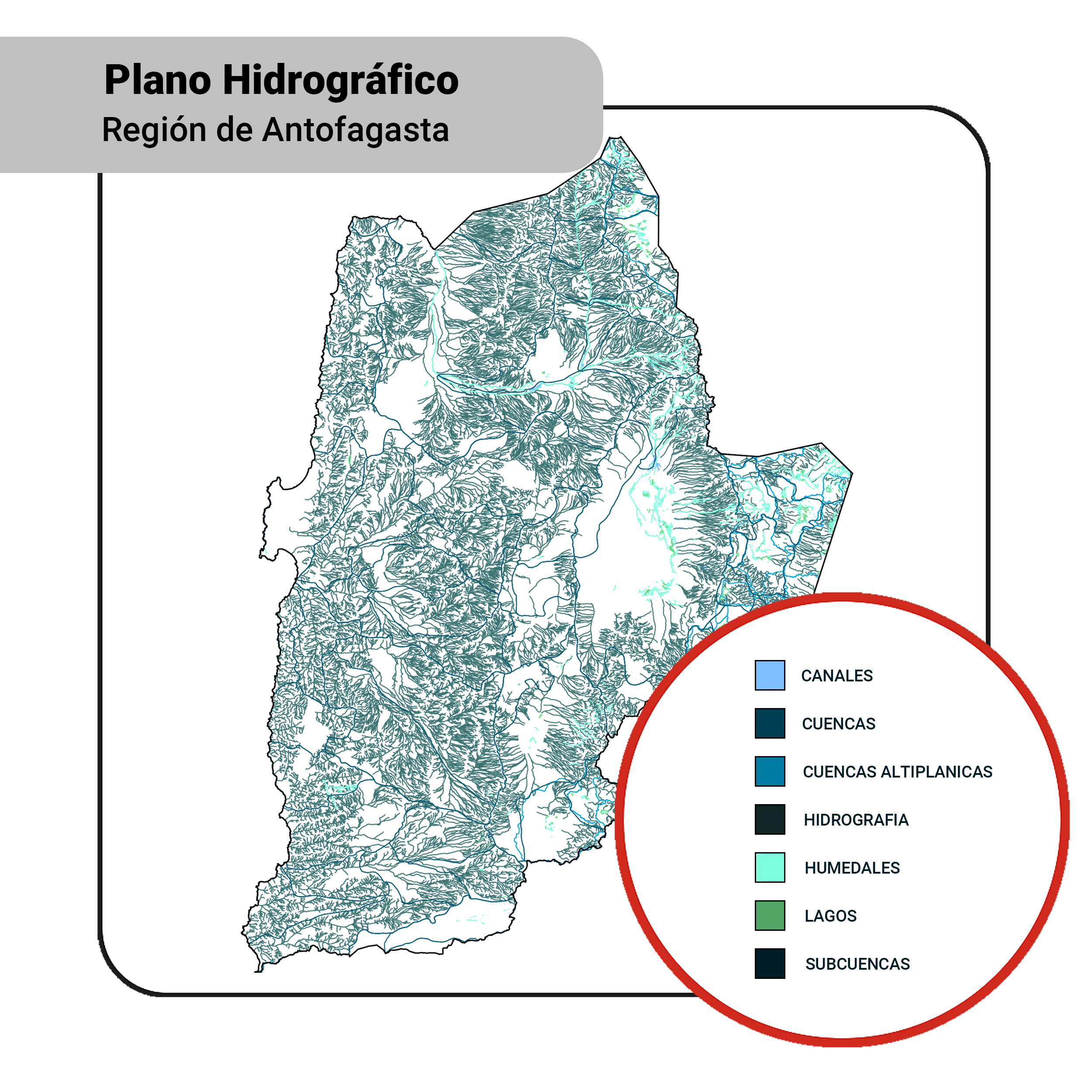 Plano: Hidrografía / Antofagasta