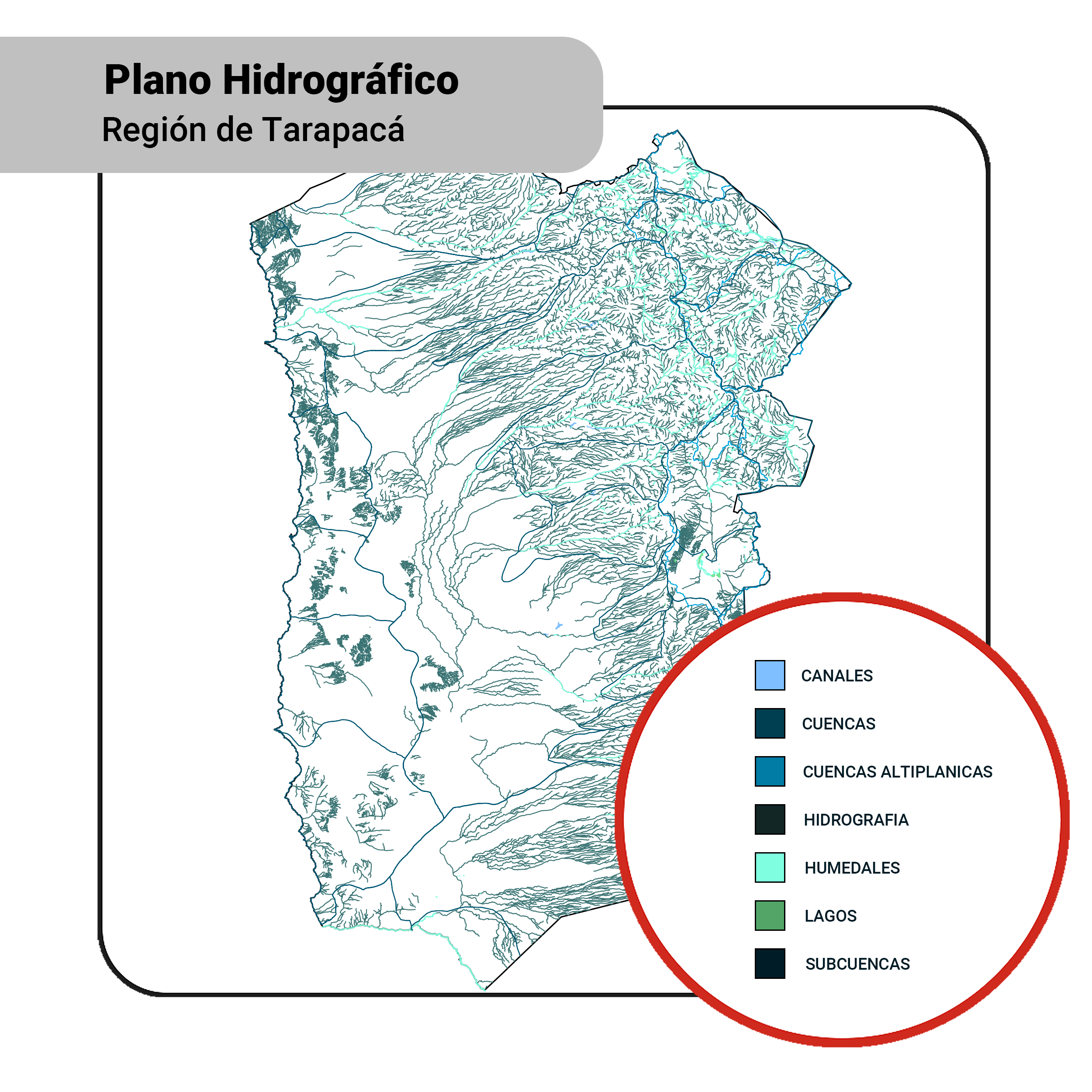 Plano: Hidrografía / Tarapacá
