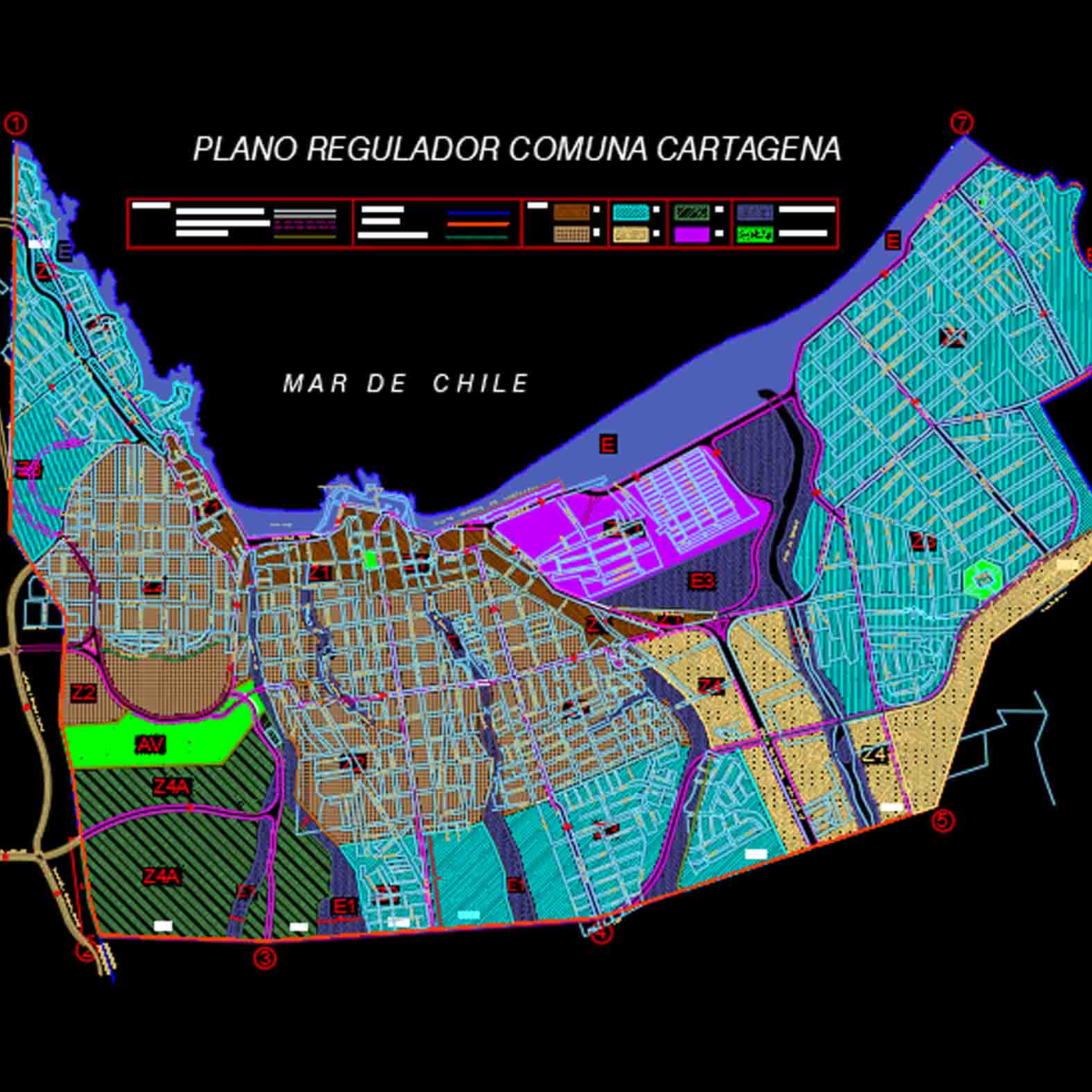 Plano: Balneareo de Cartagena