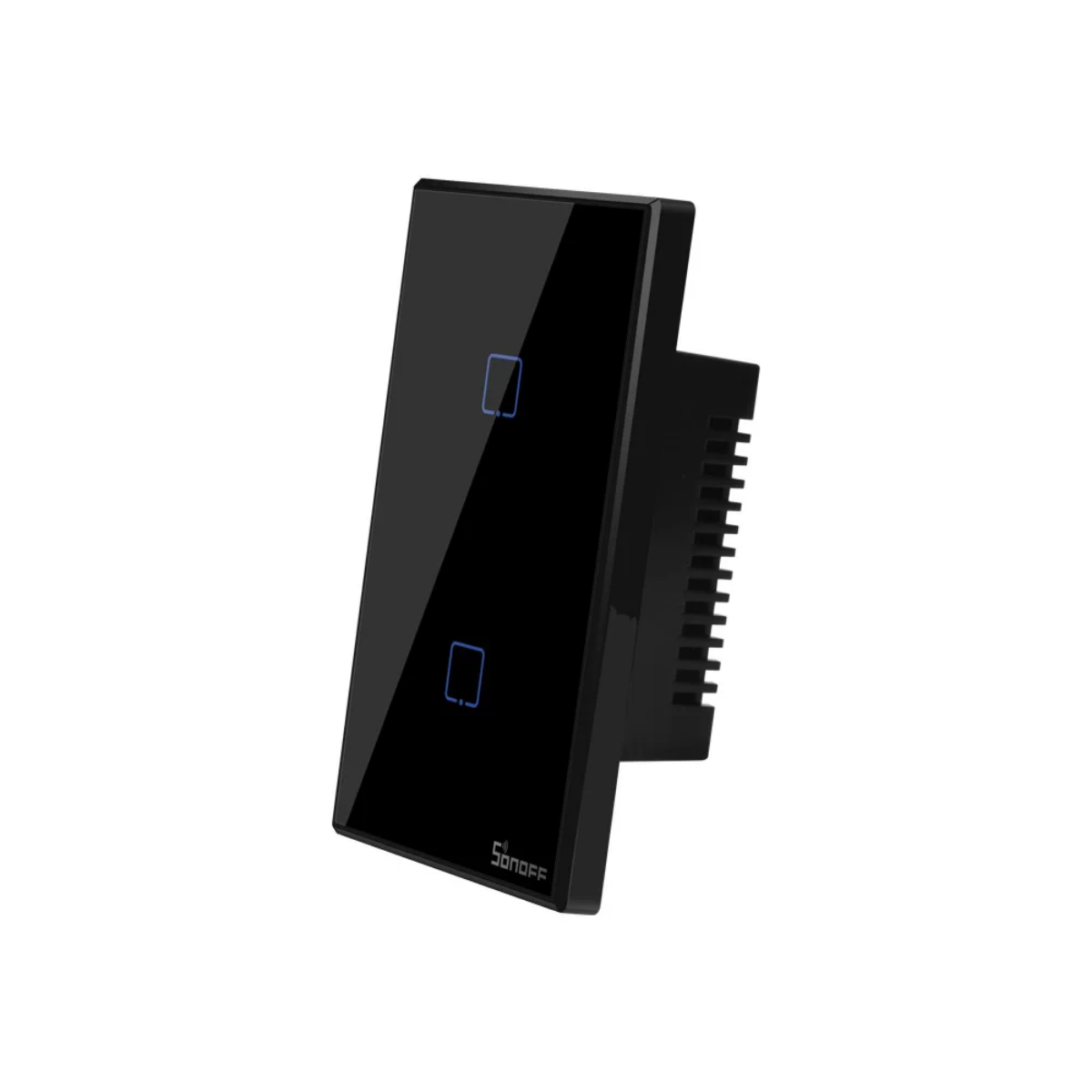 Interruptor de Pared Sonoff de 2 Canales WiFi + RF Color Negro