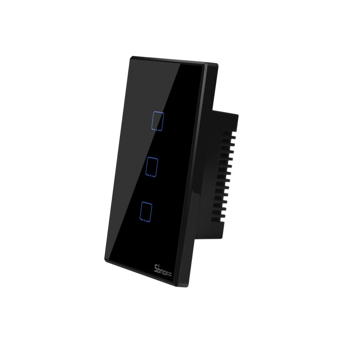 Interruptor de Pared Sonoff de 3 Canales WiFi + RF Color Negro