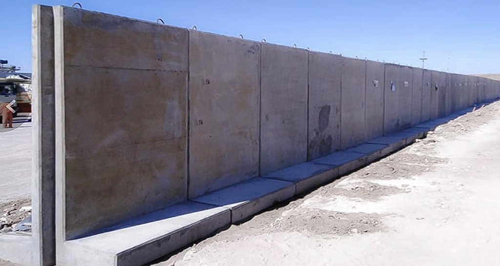 Muro perimetral antivandalismo